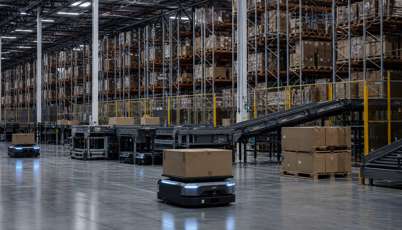 Automated warehouse and logistics supply chain